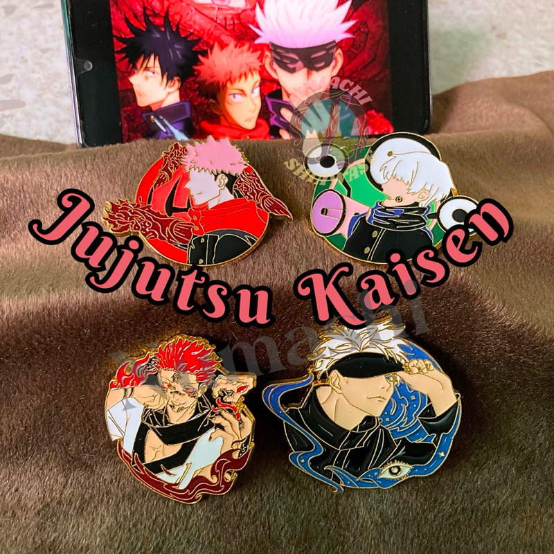 JUJUTSU KAISEN JJK PIN ENAMEL BADGE BROS AKSESORIS KOLEKSI YUJI ITADORI SUKUNA GOJO GETO NOBARA MEGU
