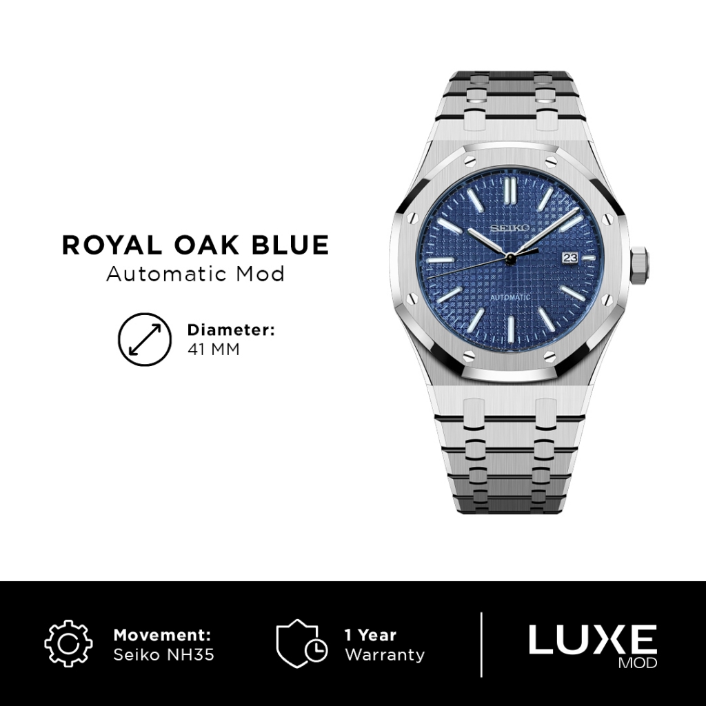 Seiko Royal Oak Blue Mod NH35