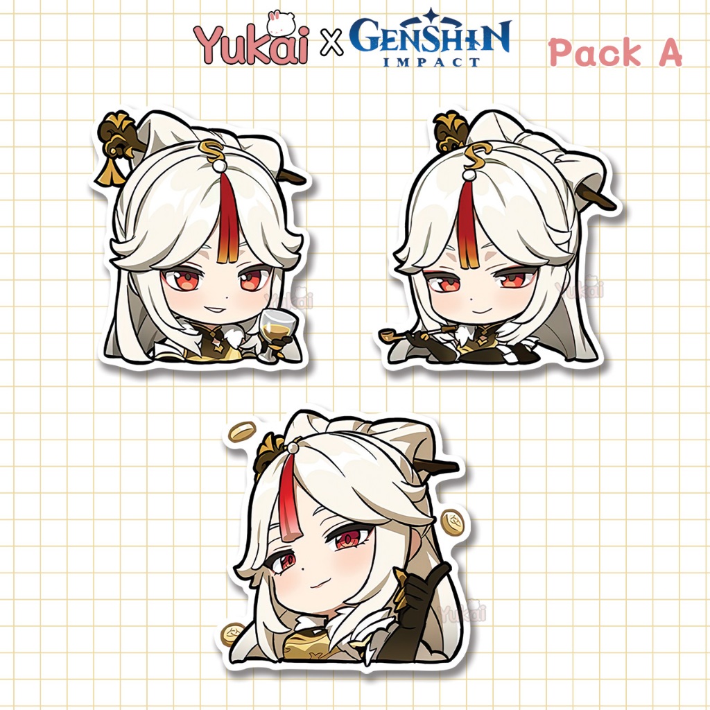

Stiker Pack Ningguang Genshin Impact Premium, Sticker Anime Waterproof