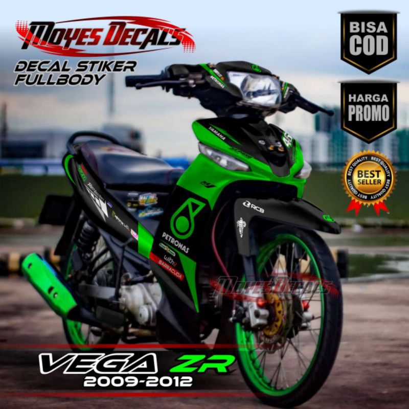 Decal Sticker Yamaha VEGA ZR Full Body //Variasi Petronas Support 2009 2010 2011 2012
