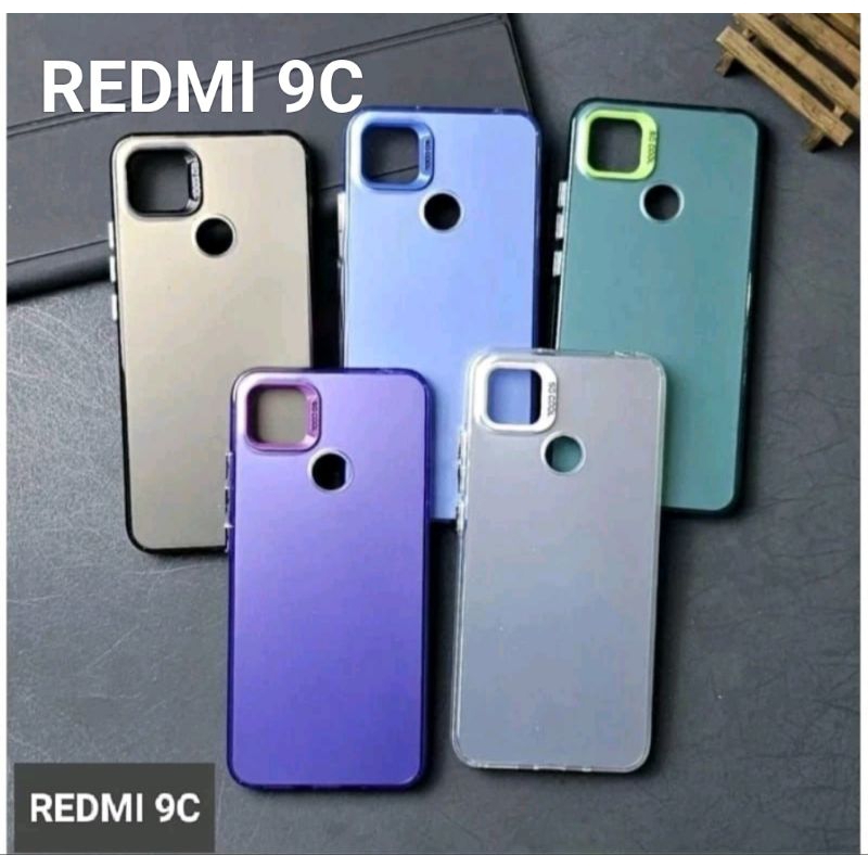 CASE REDMI 9C SOFTCASE IMD HYBRID PLATE HOLOGRAM
