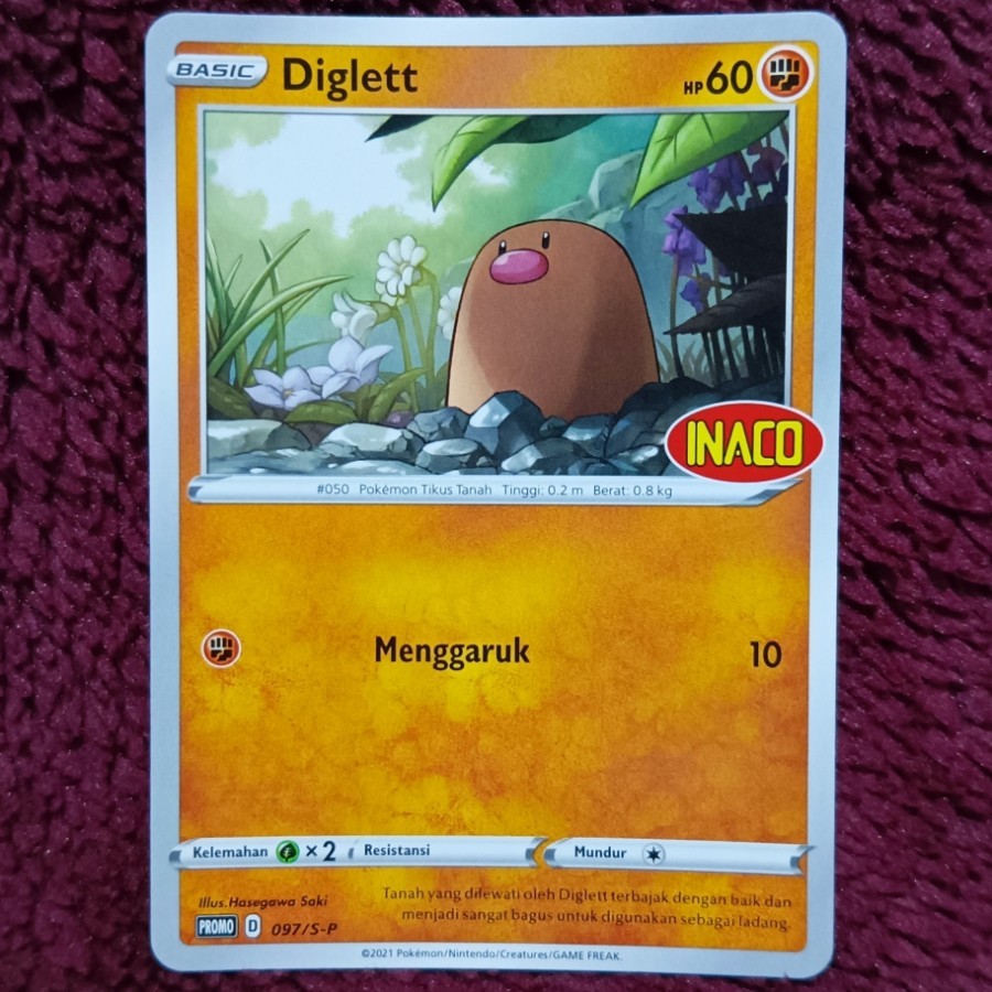 Diglett Promo INACO 097/S-P - Pokemon TCG Indonesia