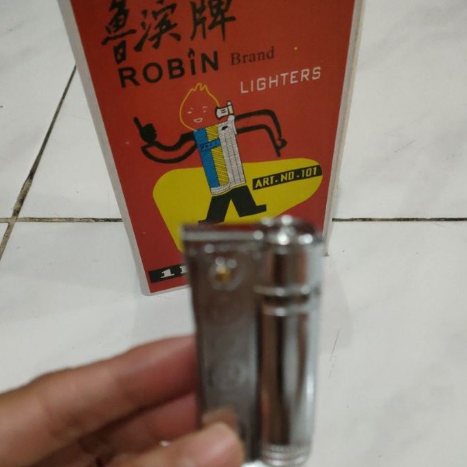 HJ6 korek api jadul Robin brand lighter 11