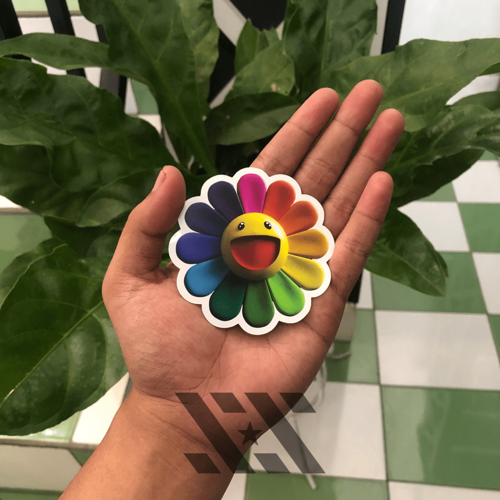 

STICKER AESTHETIC / STICKER HELM / STICKER TUMBLR / STICKER LAPTOP / STICKER HP / STICKER WATERPROOF “RAINBOW SUNFLOWER”