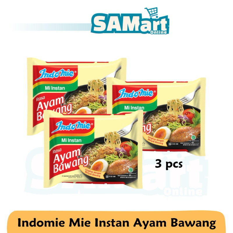 

Indomie Mie Instan Rasa Ayam Bawang Isi 3 pcs [INSTAN SLEMAN]