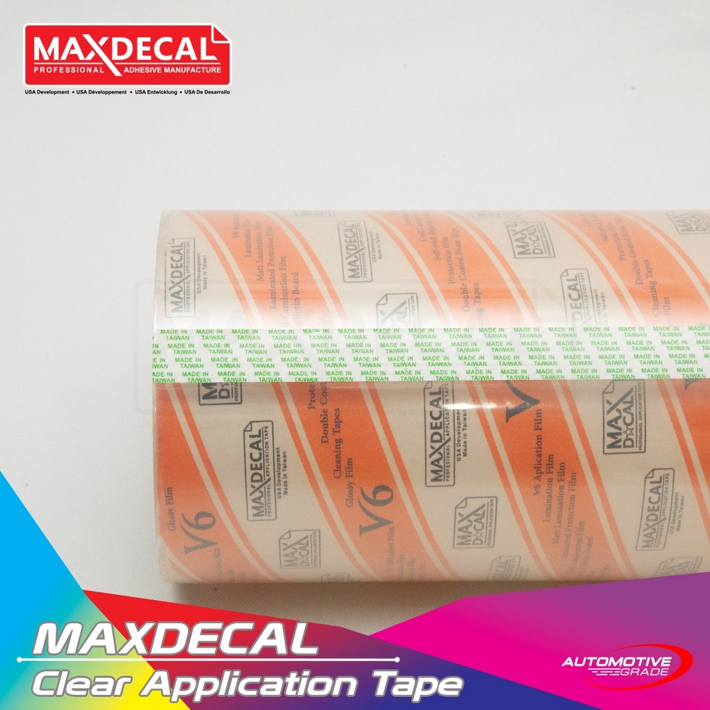[60 CM] MAXDECAL Clear Application Tape / MASKING Transfer 60CM X 100M [ROLL]