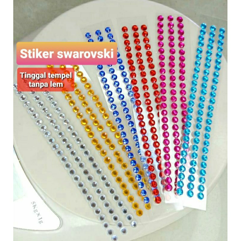 

Stiker swarovski | Rhinestone 3mm 4mm Tinggal tempel