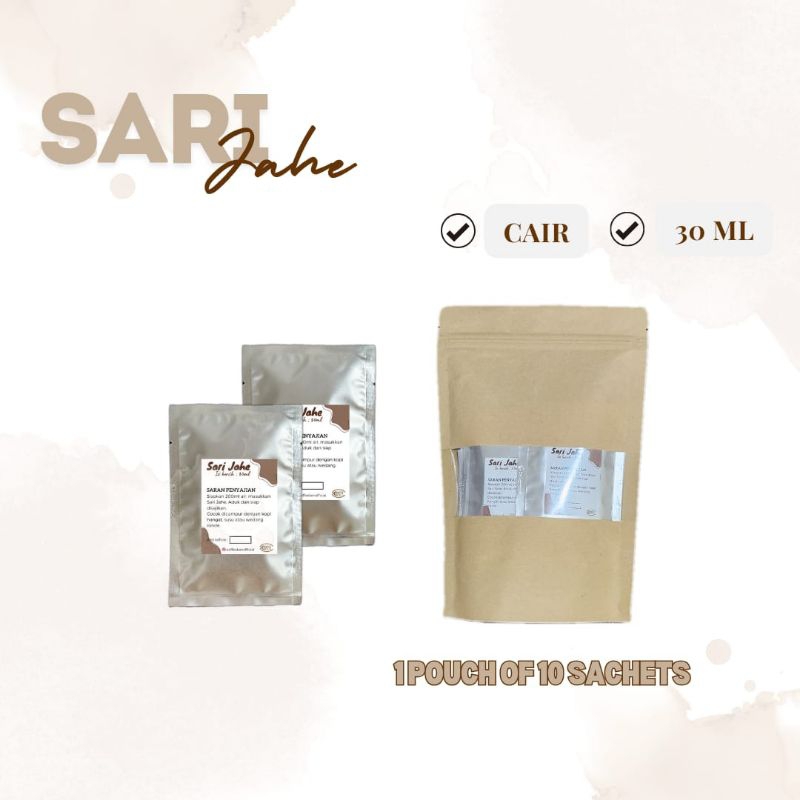 

Sari Jahe Cair 30ml isi 10pcs ( Standing Pouch )