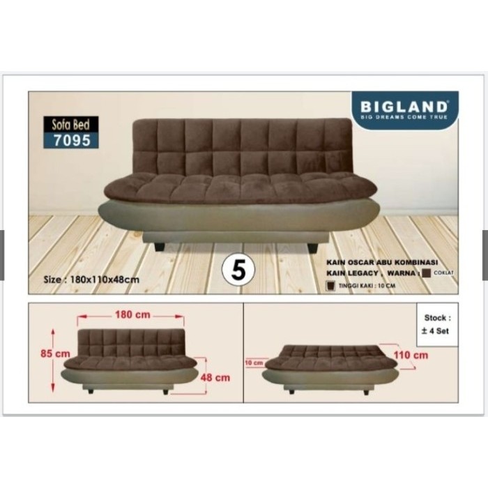 SOFA BED MULTIFUNGSI. BIGLAND 7095