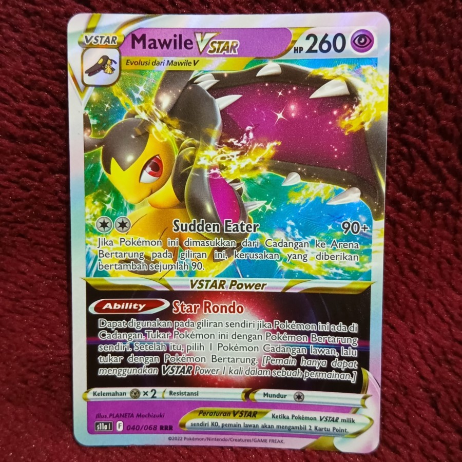 Mawile VSTAR v star RRR s11a - Pokemon TCG Indonesia foil holo