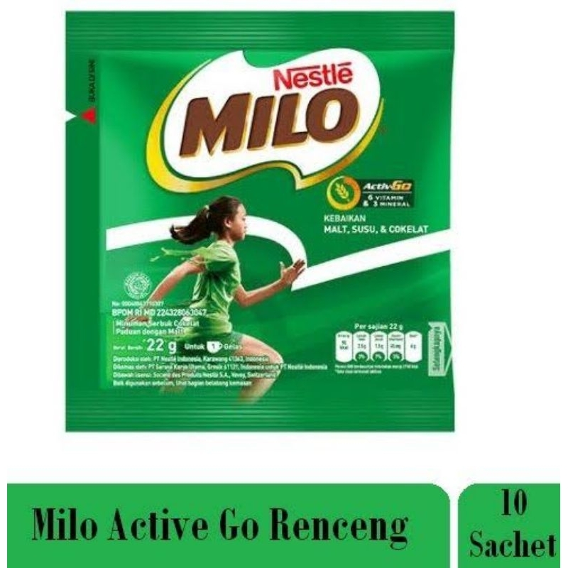 

Milo activ-go sachet 22gr x 10pcs