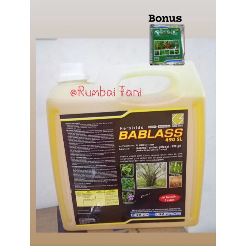 Herbisida Sistemik Bablas 490SL 5 Liter