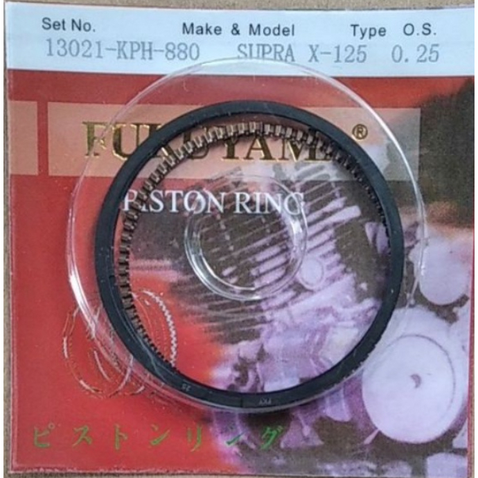 Ring Piston (Ring Seher) Supra X 125 / Karisma / Kirana / Supra X 125 FI KPH Fukuyama
