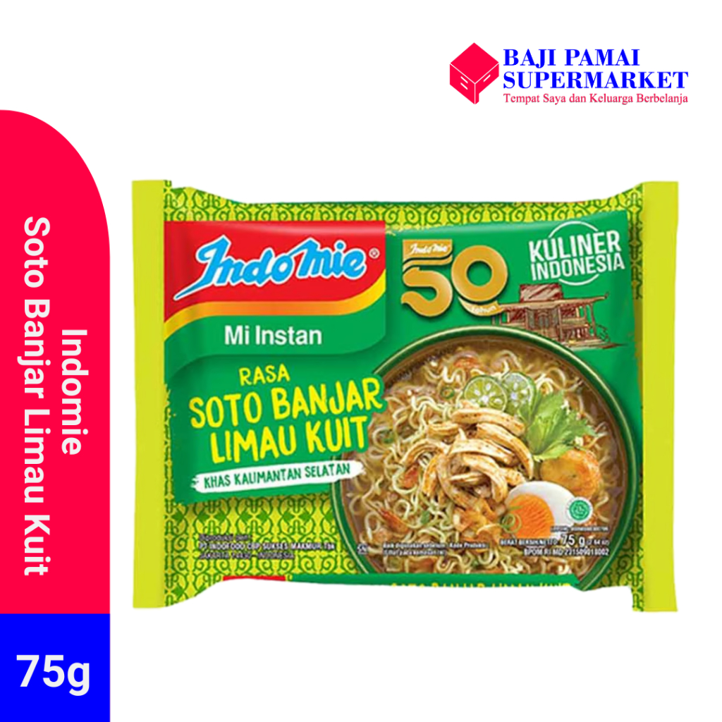 

Indomie Rasa soto Banjar Limau Kuit 75 Gram