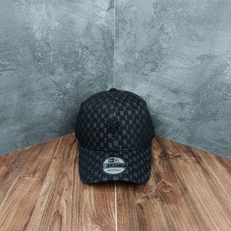 Topi Baseball NY mini metal logo Full Print