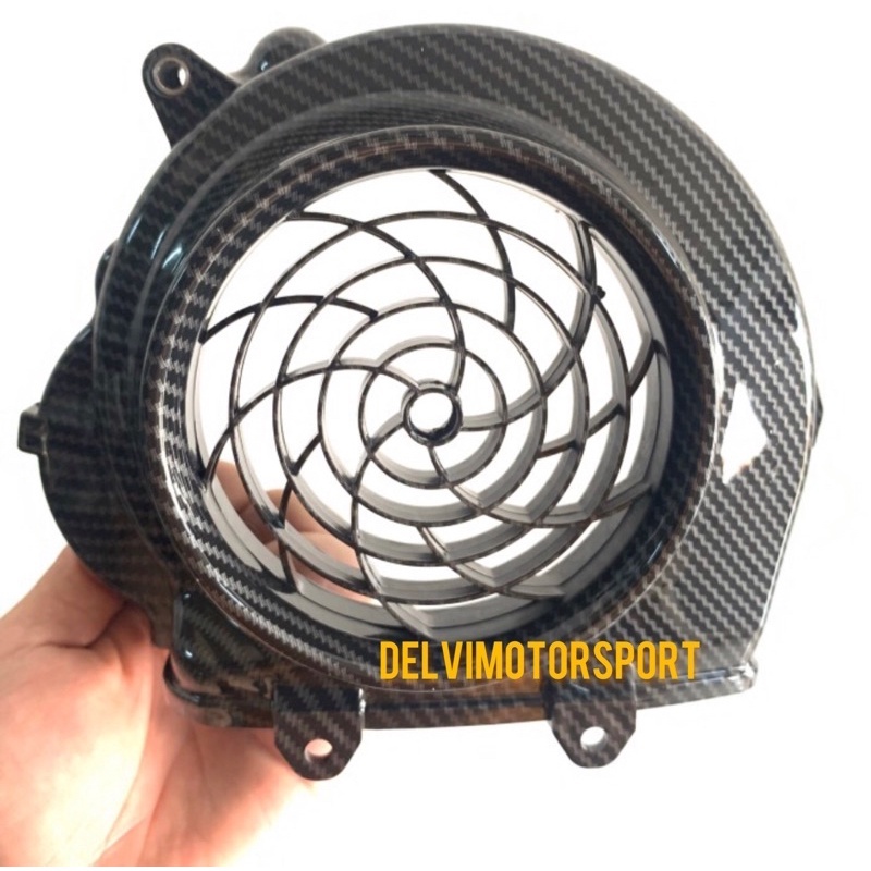 Tutup Cover Kipas Motor Beat Carbu , Beat Lama , Beat karbu Carbon Zoro Import ori