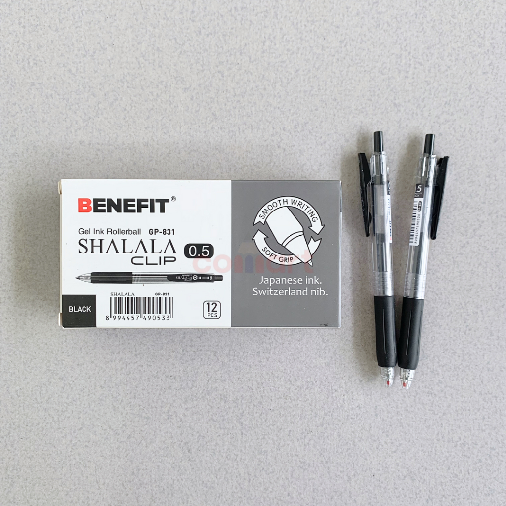 

1 Pcs Gel Pen Mekanik Benefit Shalala Clip Gp-831 - Pulpen Soft Grip - Ballpoint Gel Cetit - Gelpen - Gel Ink Rollerball 0.5 mm