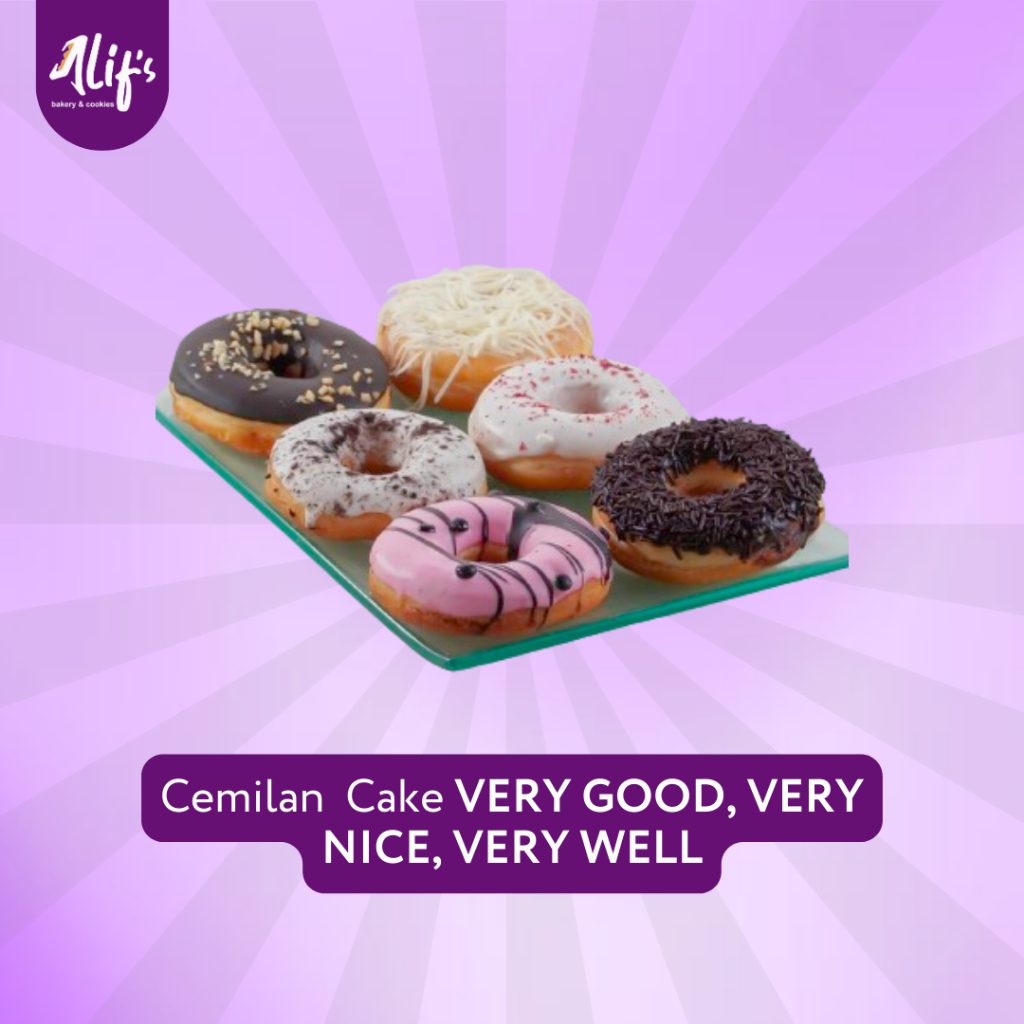 

Cemilan Kue Roti Donat Alifs Bakery and Cookies Official