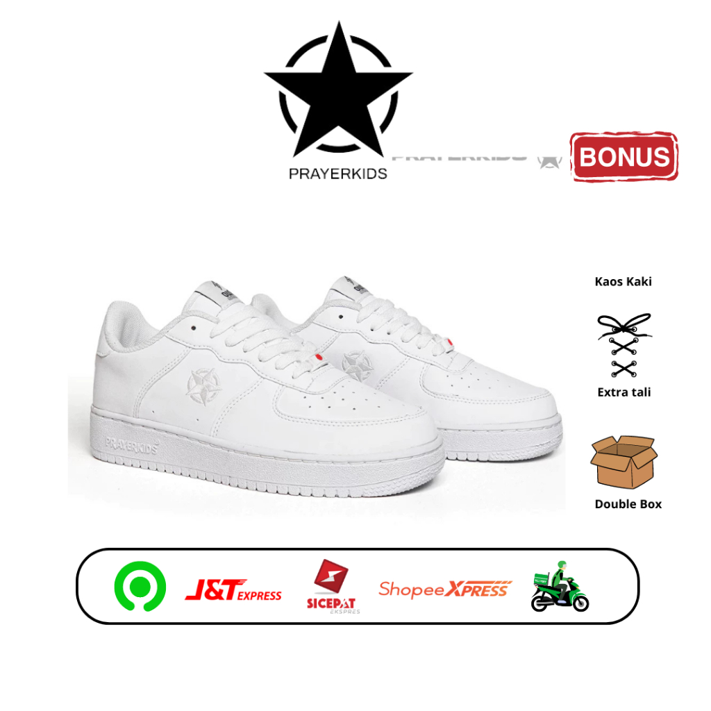 Prayer kids - Sepatu Unisex Owl White MURAH