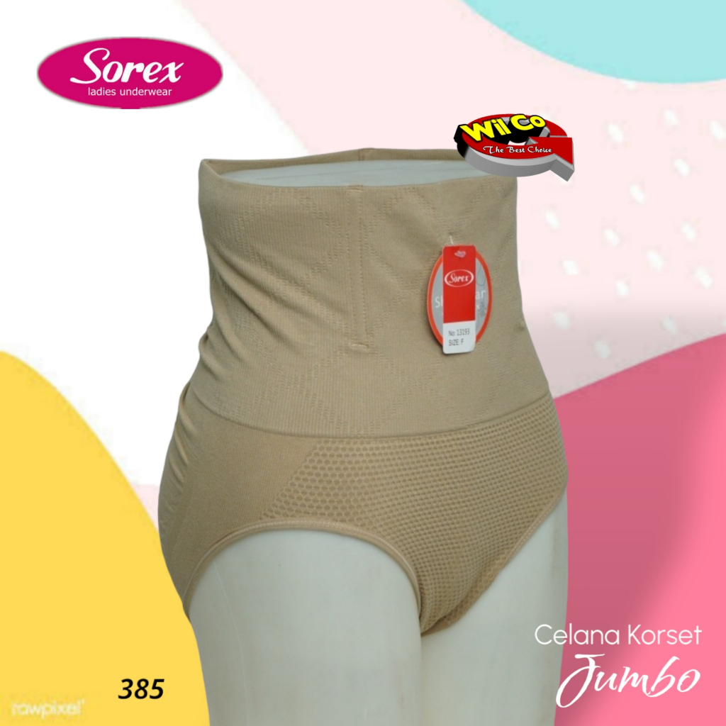 K385 Sorex Celana Korset Pelangsing, Korset Sorex Jumbo Free Size Besar (BB 70 - 95 Kg)