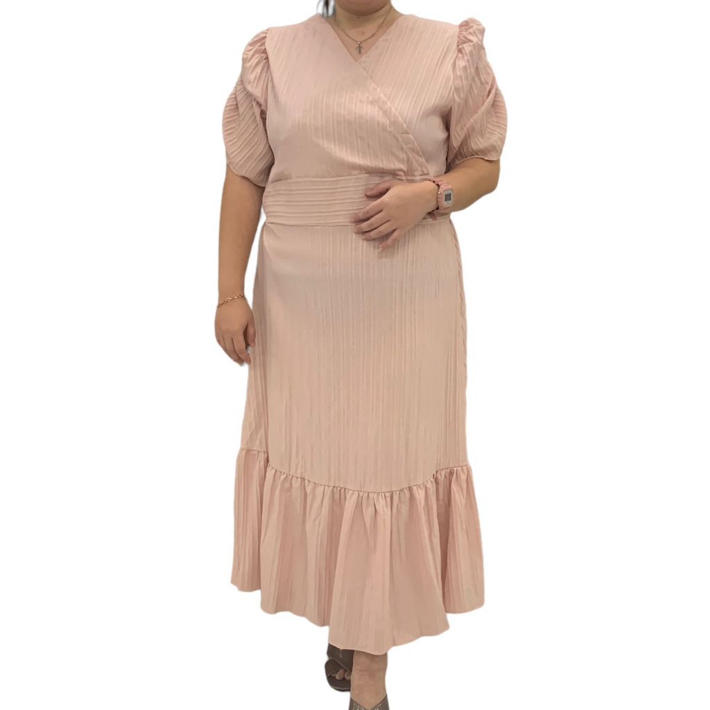 Dress mommy size/ dress casual ukuran besar/ dress bigsize model kimono