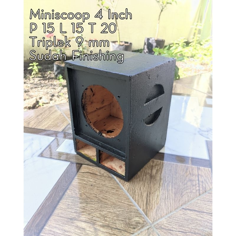 box speaker miniscoop mini scoop 4 inch sudah finishing