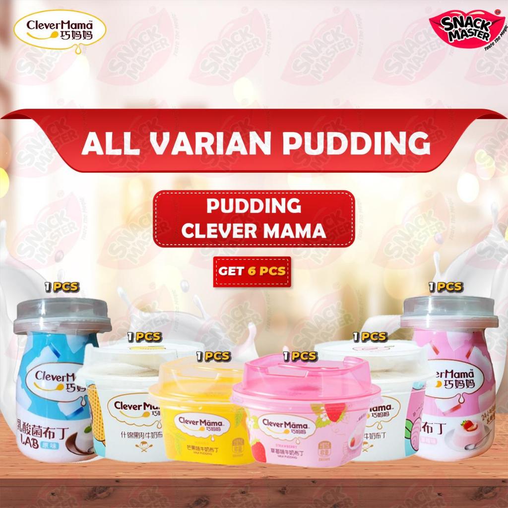 

CLEVER MAMA PACKAGE | 1 Pcs 70g-85g PUDDING SUSU Paket Pudding Lactobacillus | PUDDING RASA BUAH PERSIK / PEACH, MANGGA, STROBERI, ASSORTED FRUIT | Pudding Halal