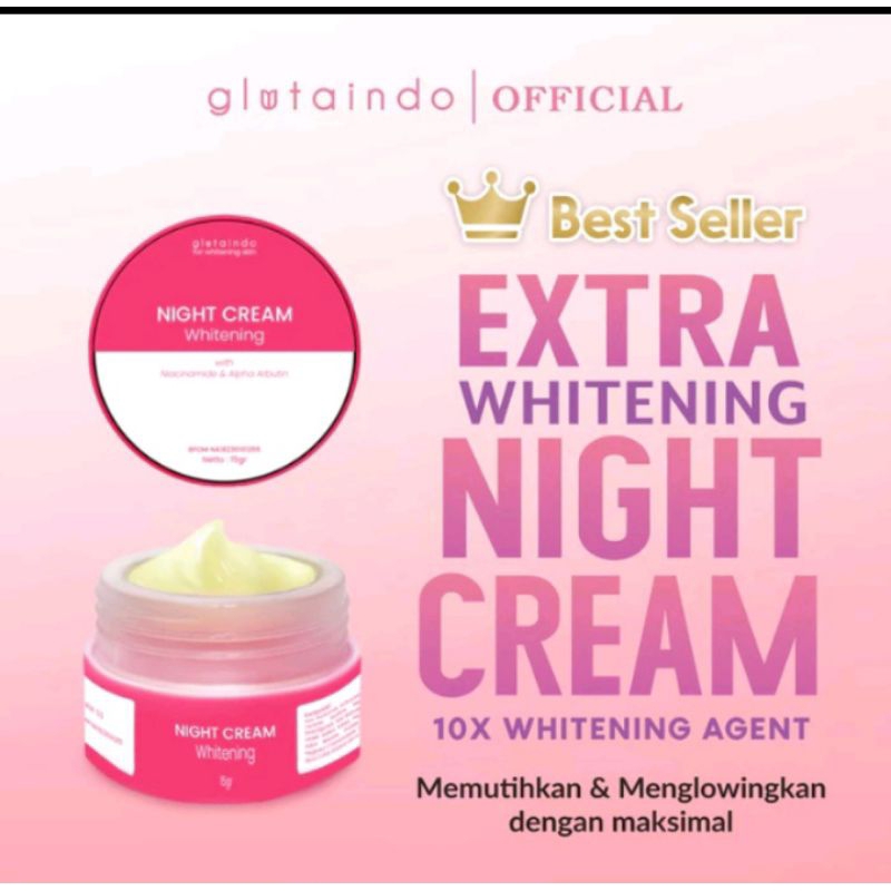 night cream gluta indo murah