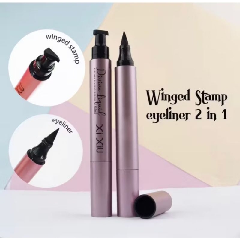 XIU XIU Divine Liquid Eyeliner Pen Waterproof Black With Stamp