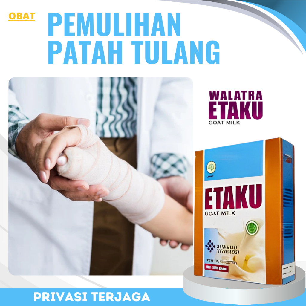 

Obat Pemulihan Patah Tulang, Susu Pelengkap Nutrisi Tulang Dan Sendi Anak Hingga Lansia, Susu Pemulihan Patah Tulang, Susu Penambah Kalsium Tulang, Obat Patah Tulang, Tulang Retak, Pengapuran TulangSusu Kesehatan Tulang - Walatra Susu Etaku Goat Milk