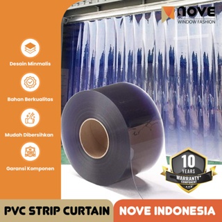 Pvc Strip Curtain Blinds - Tirai Minimalis - Gorden Jendela - Ukuran Custom - NOVE