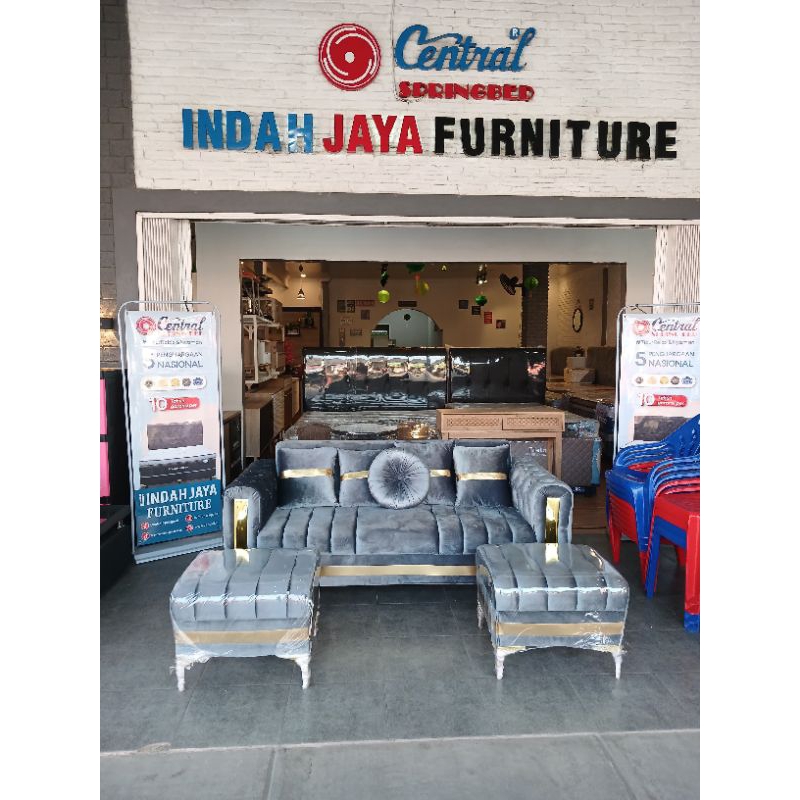 Sofa 3+2stol gratis ongkir bandar lampung ready