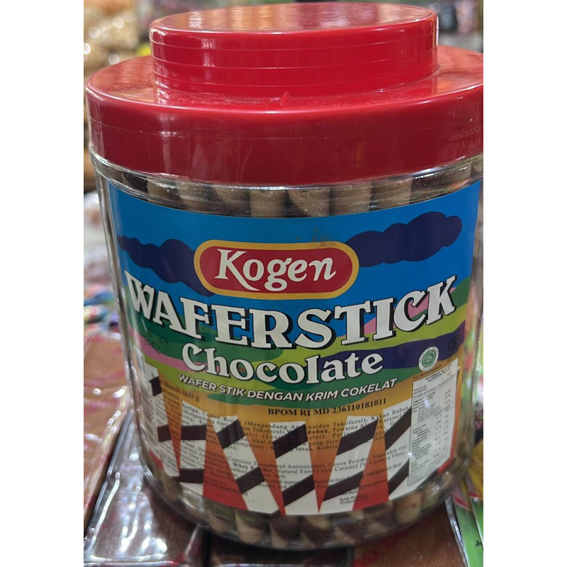 

Kogen wafer stick TOPLES 500gr 1 ctn isi 6 toples