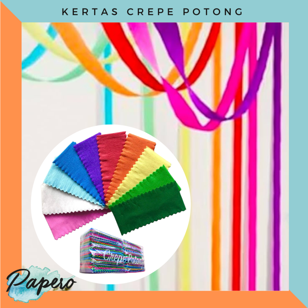 

Kertas Crepe / Krep Potong Isi 12 Pack