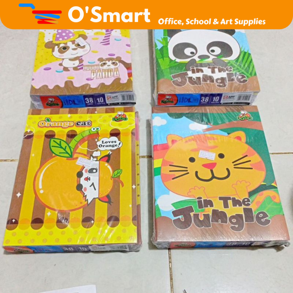 

DODO Buku Tulis Isi 38 Lembar (1 Pack isi 10 Pcs)