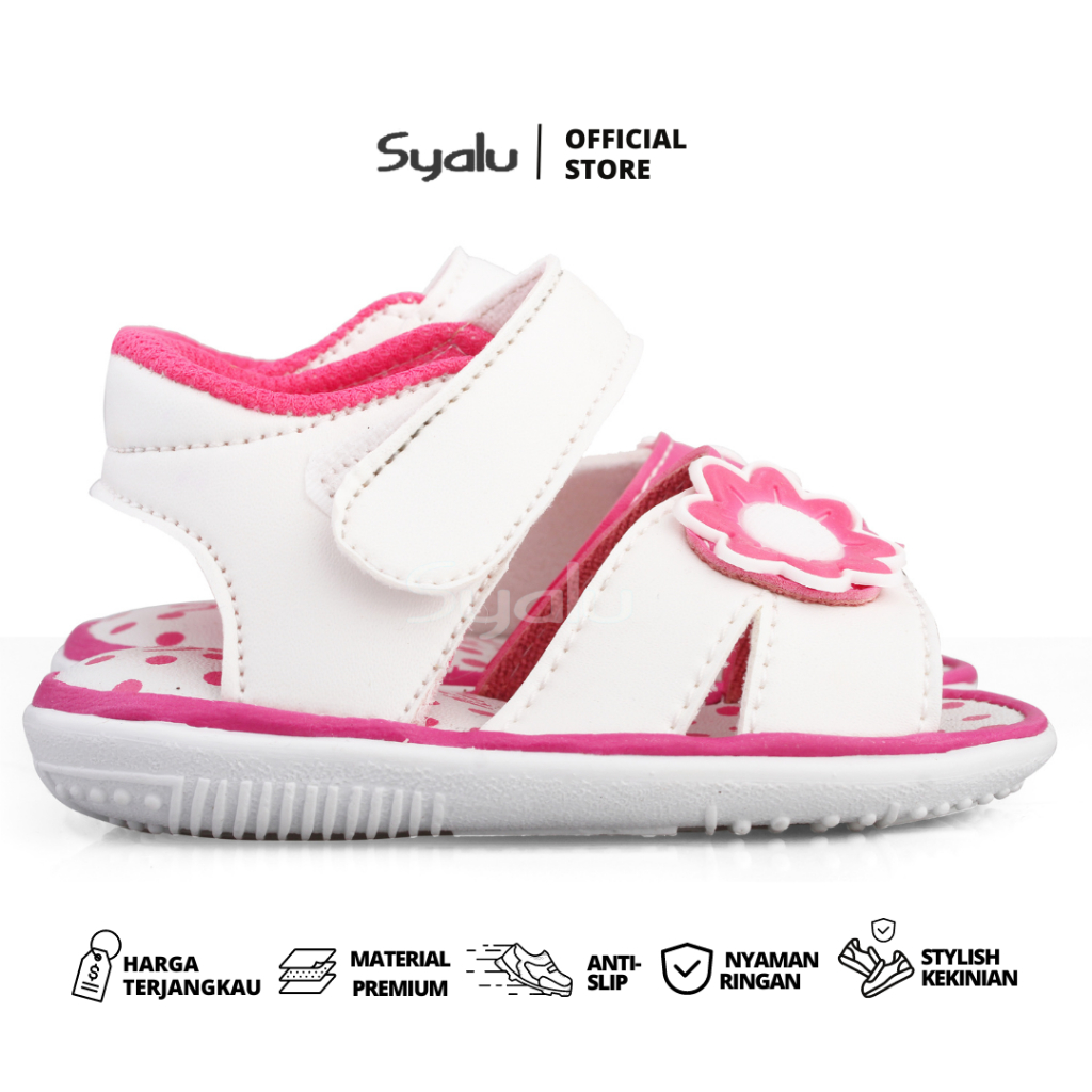 sepatu sandal anak perempuan unik bahan lembut usia 1 2  tahun lucu murah bunyi cit cit terbaru C16
