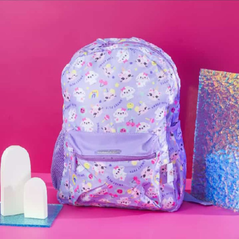 Tas Ransel Anak Import Backpack Import Ungu Cute