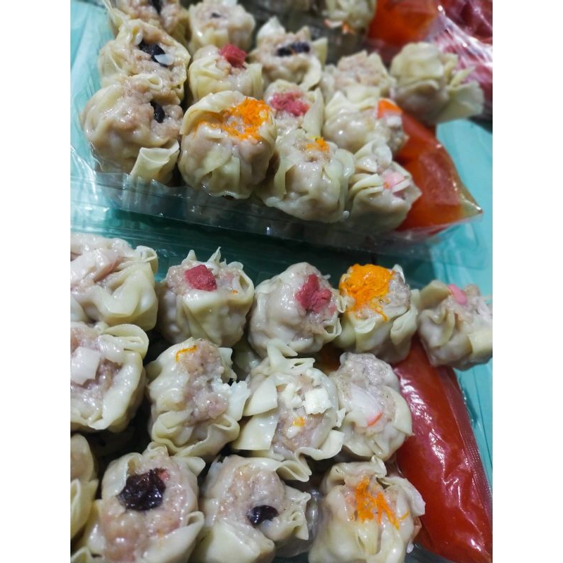 

sj Dimsum Ayam freshly homemade pack isi 25pc plus saos