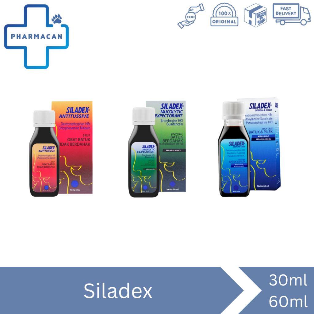 Siladex 30ml & 60ml | Siladex Expectoran | Siladex Antitusive | Siladex Cough & Could