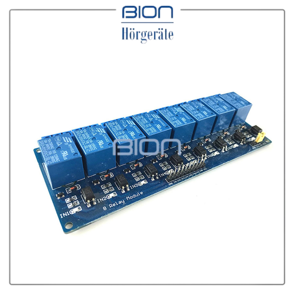 BION Optocoupler 250Vac 30Vdc 10A DC-AC Modul 8Ch Module Relay 8 Channel 5V