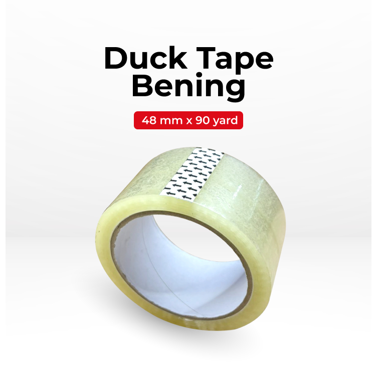 

MEGAPACK Lakban Tape Perekat 48mm x 90 yard Bening - 48pcs