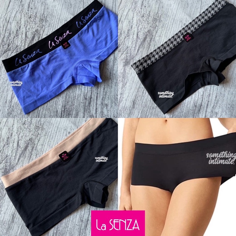KODE O55W FULL TAG LASENZA Soft Seamless Boyshort Panty 3 2Tone Signature Ultrasoft Modal Panties Un