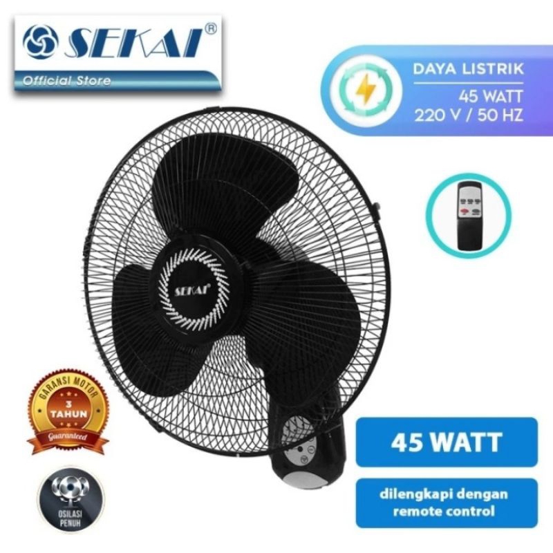 Kipas angin dinding SEKAI 16 inch