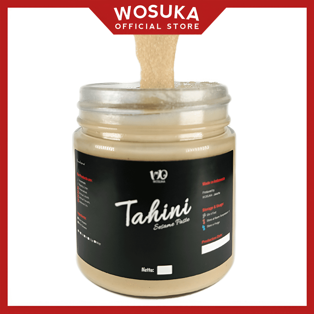 

Natural Organic White Sesame Tahini Paste by WOSUKA Pasta Selai Oles Olesan Wijen Putih Diet Sehat Vegan Keto