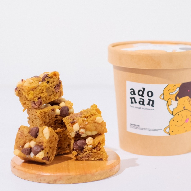 

ADONAN Chocolate Chip Cookie Bar | Fudgy Cookies | Soft Cookies