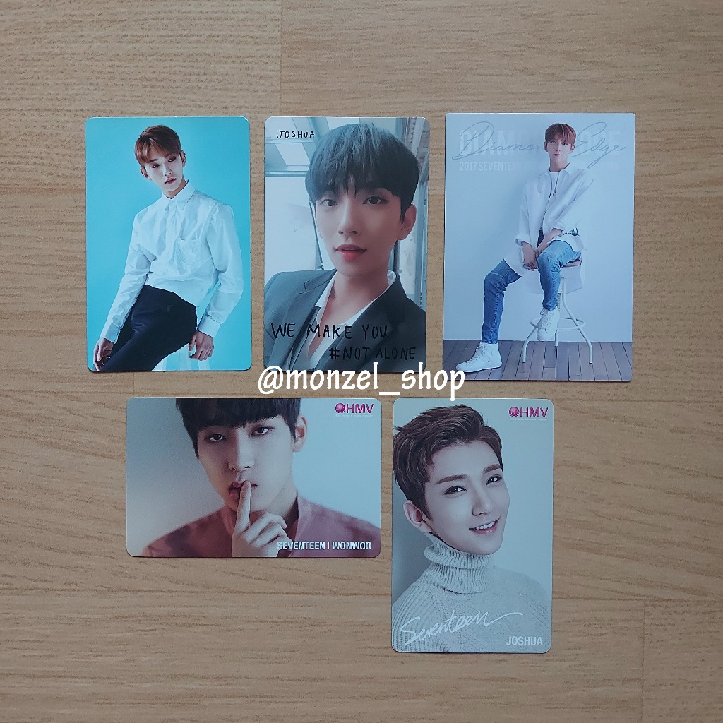 SEVENTEEN / SVT - Carat 2nd Gen Diamond Edge Trading Card We Make You HMV Wonwoo Joshua Photo Card (