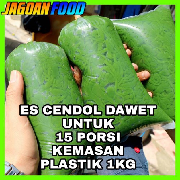 

Termurah ES CENDOL DAUN SUJI ASLI KEMASAN PLASTIK 1 KG TANPA PENGAWET PEWARNA KIMIA