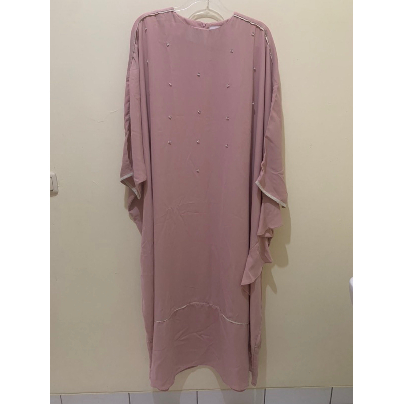 Preloved Gamis Umroh Pink Hijabchic Gold