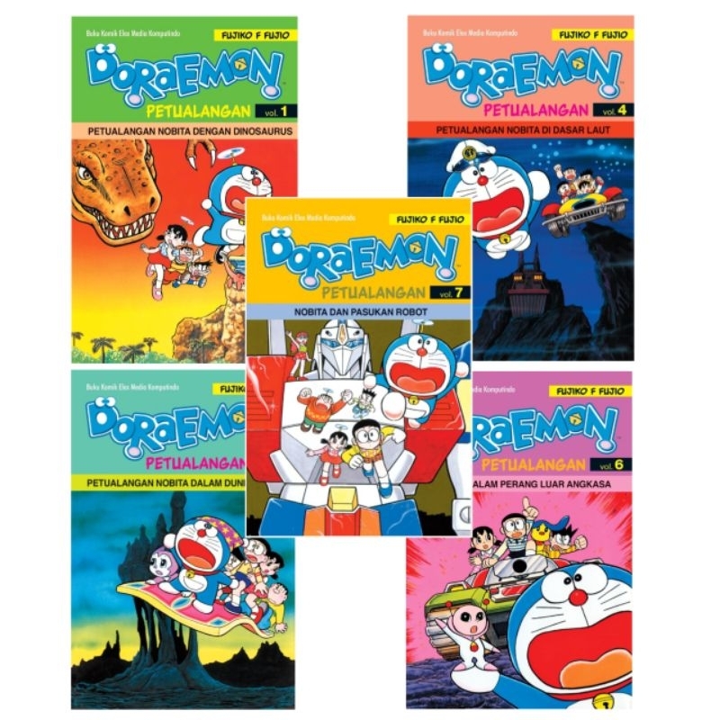 KOMIK DORAEMON PETUALANGAN VOL 1,4,5,6,7