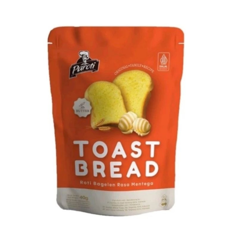 

Paroti Toast Bread Roti Bagelen Rasa Mentega 40gr